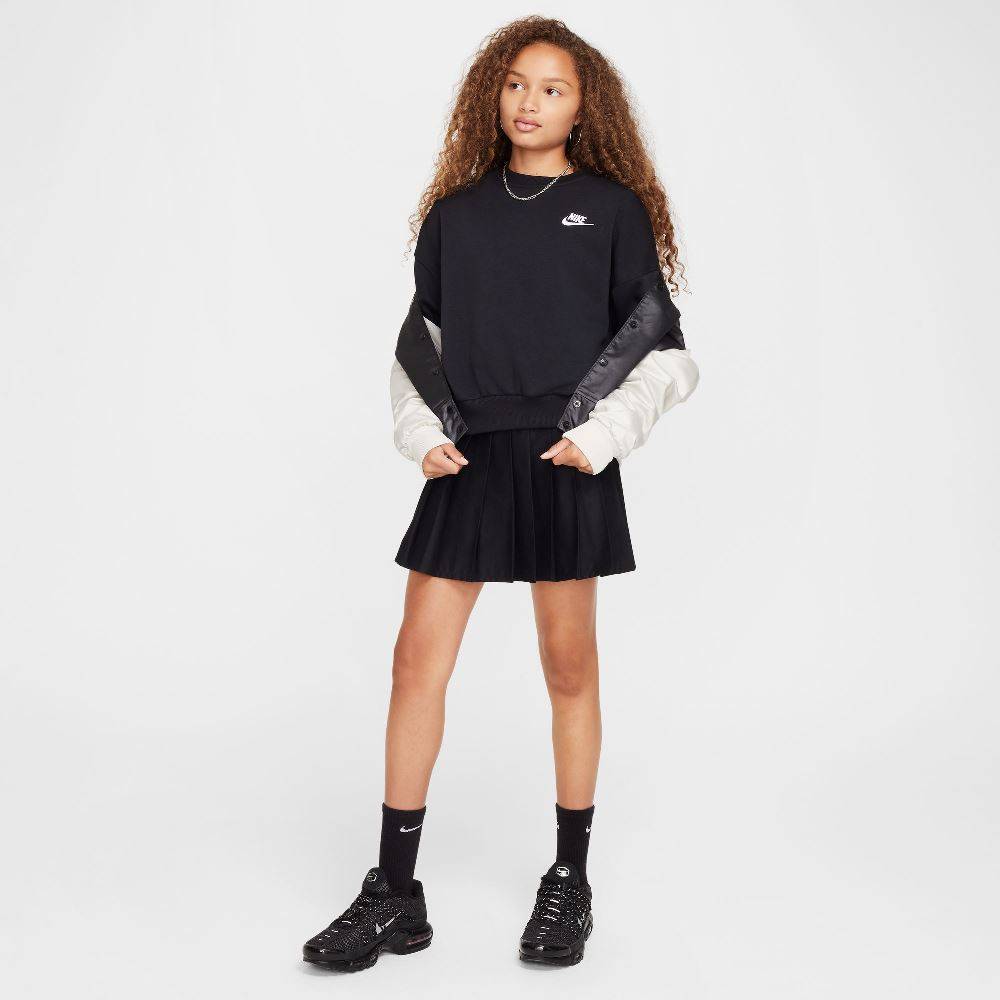 NIKE GIRLS NSW FLEECE BOXY CREW-NECK