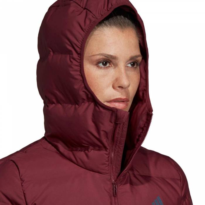 ADIDAS HELIONIC DOWN HOODED JACKET WOMENS