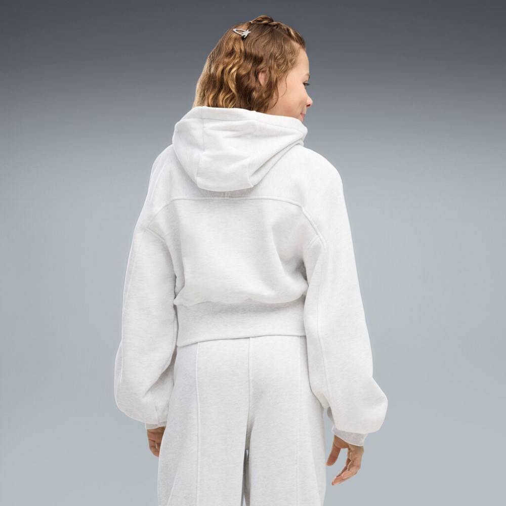 PUMA ESS RELAXED CROPPED BALLOON SLEEVE HOODIE TR G