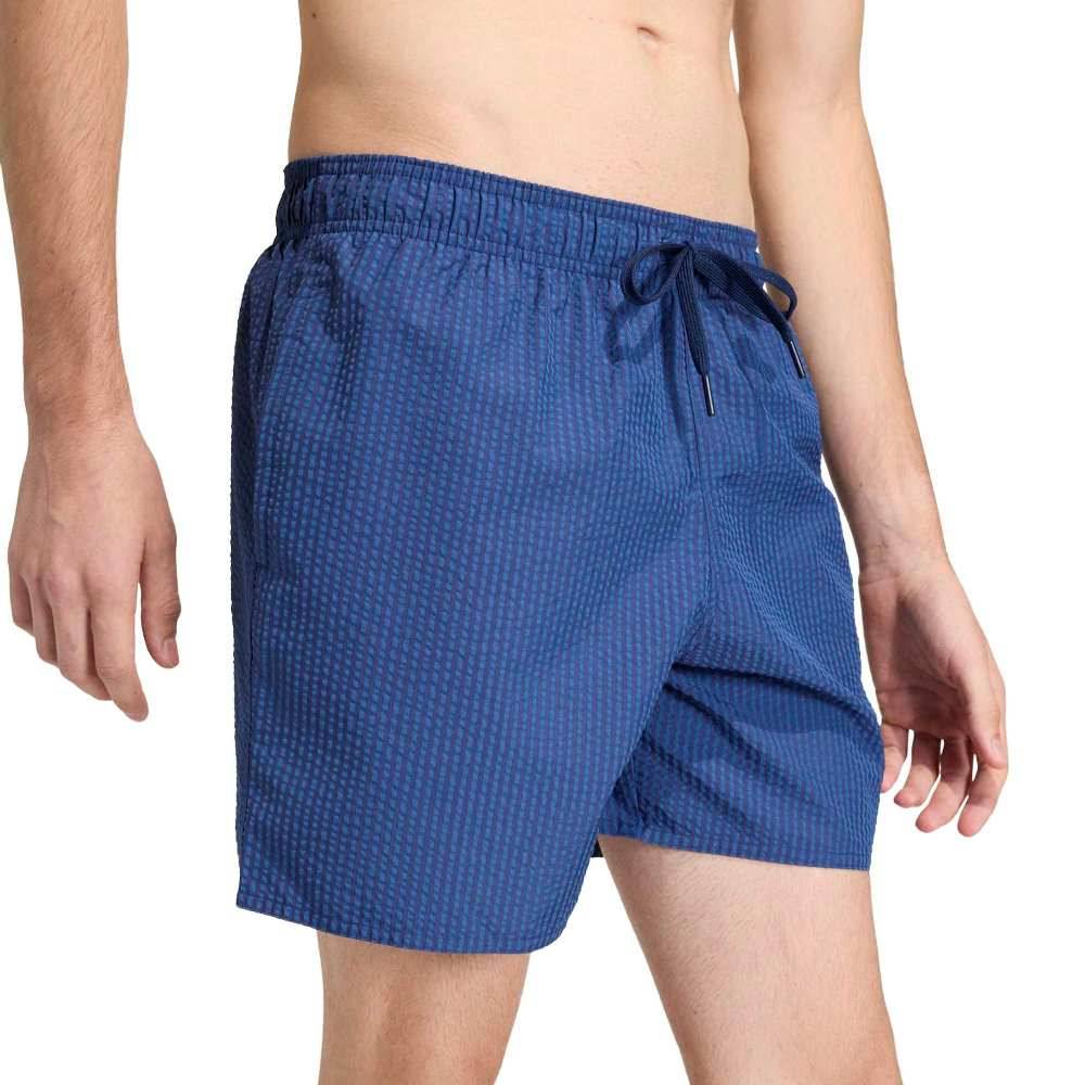 ADIDAS M SEERSUCKER STRIPY SWIM SHORTS 5 INCH