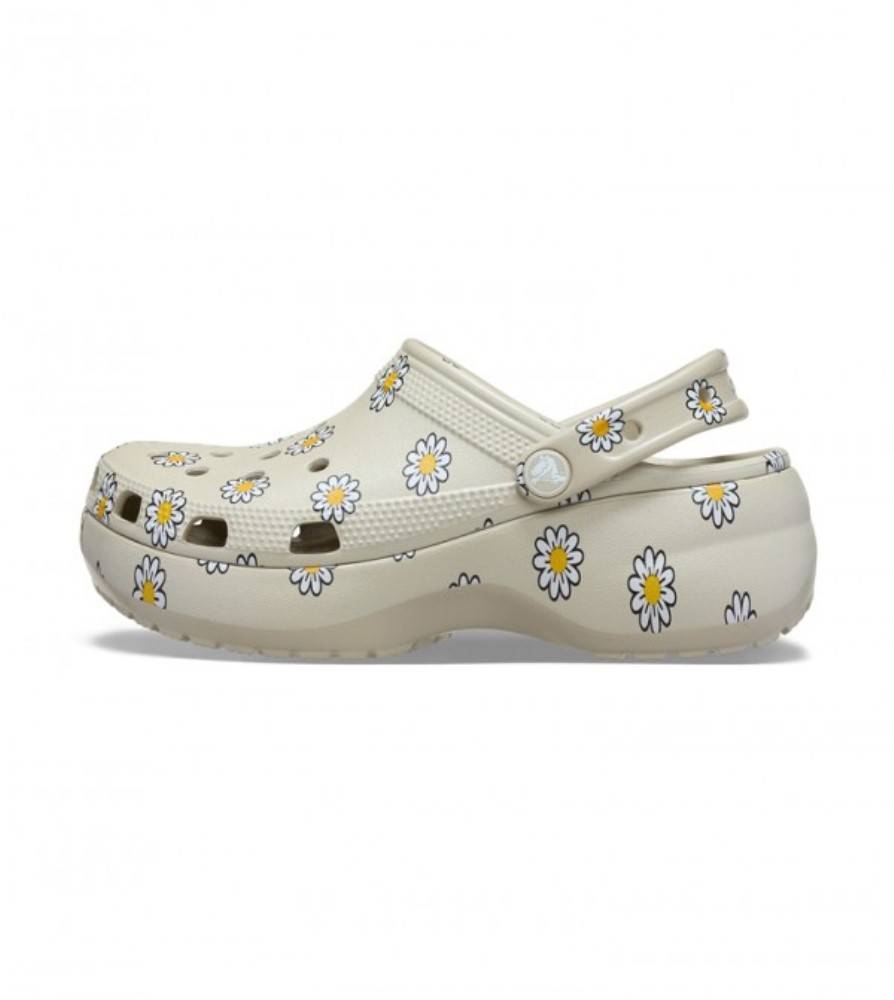 CROCS CLASSIC PLATFORM FLORAL CLOG