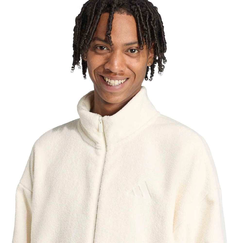ADIDAS M FUTURE ICONS SMALL LOGO LOW PILE FLEECE TRACKTOP