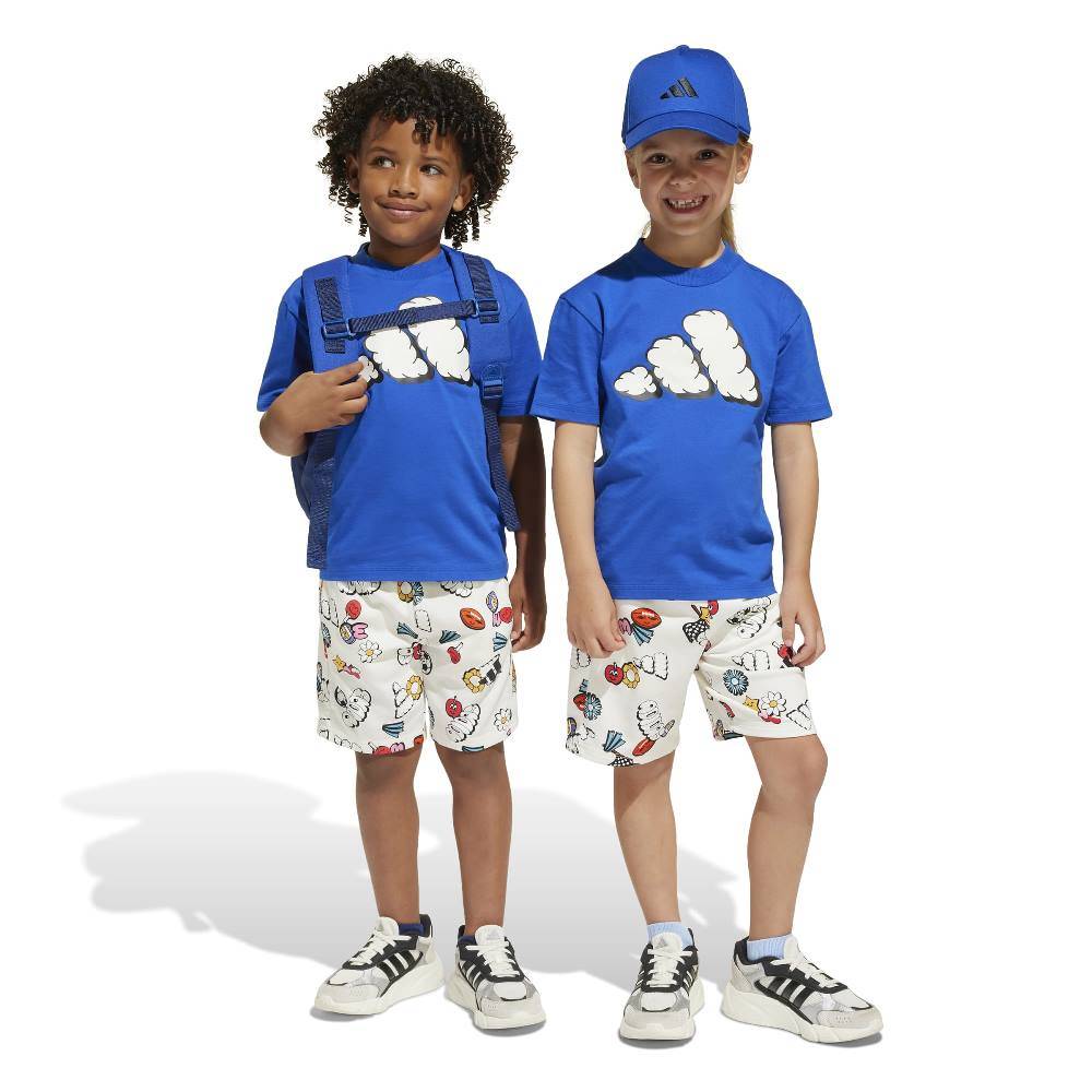 ADIDAS LITTLE KIDS SEASONAL ESSENTIALS FUN T-SHIRT SET
