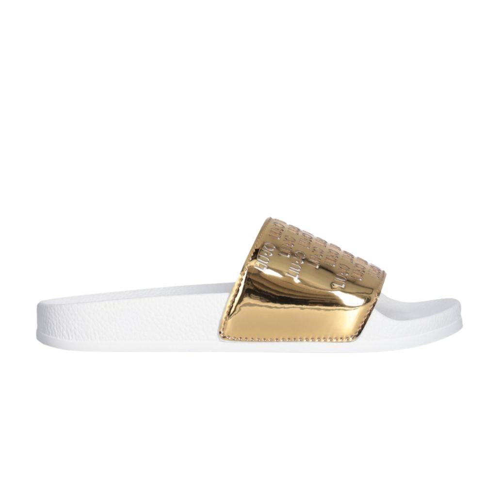 LIU JO KOS 18 - SLIDES WITH MIRROR ALL OVER LOGO
