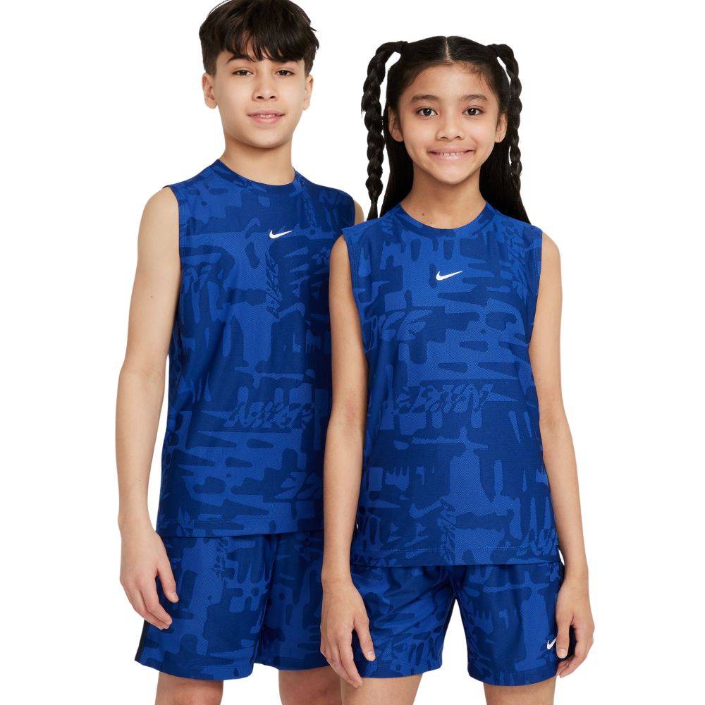 NIKE KIDS DF MULTI SLEEVELESS JAGUARD TEE