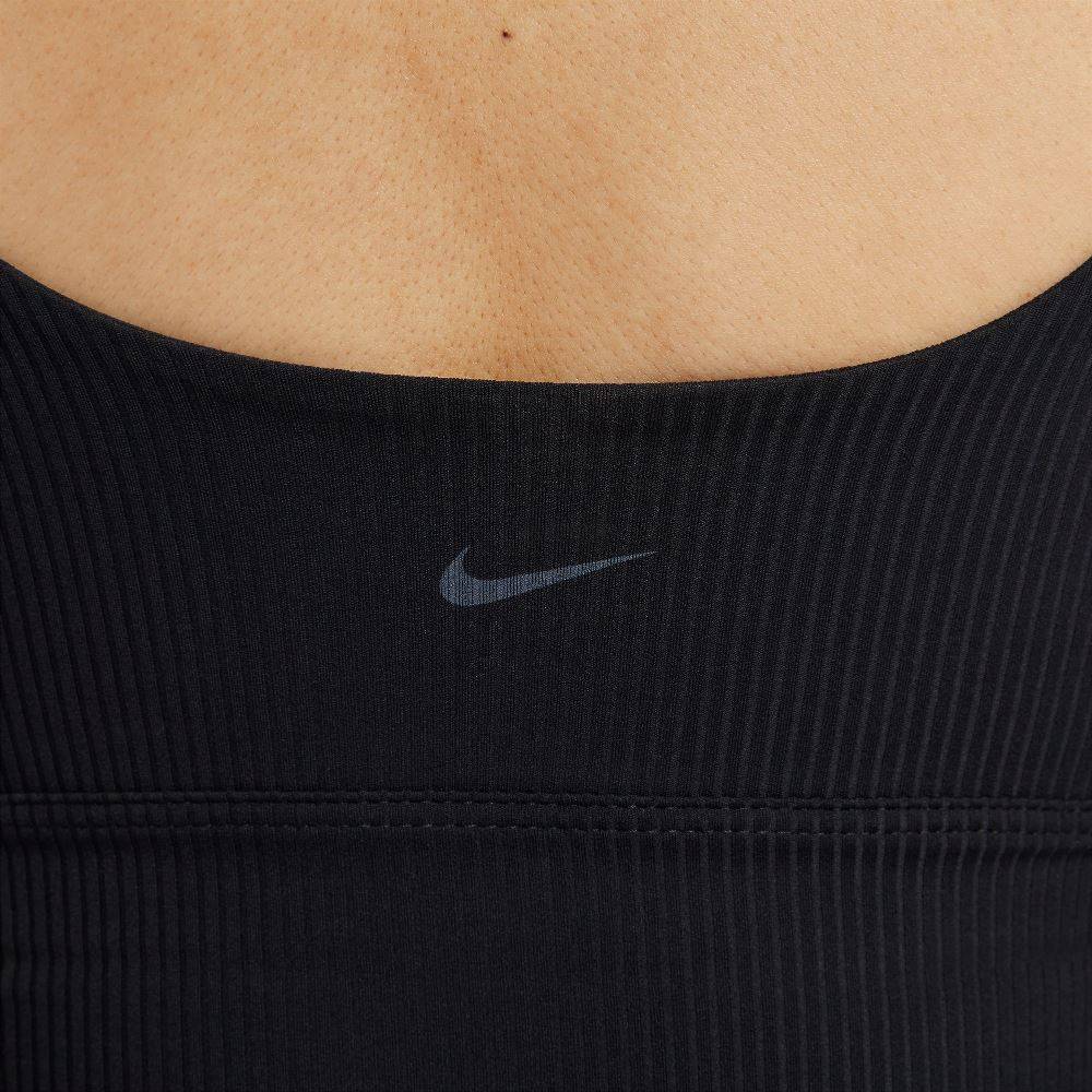 NIKE ZENVY RIB LIGHT-SUPPORT PADDED SPORTS BRA