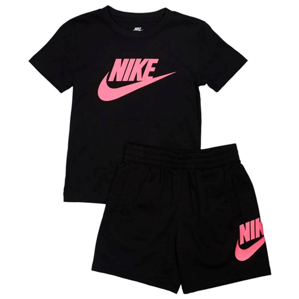 NIKE LITTLE GIRLS CLUB TEE & SHORT SET