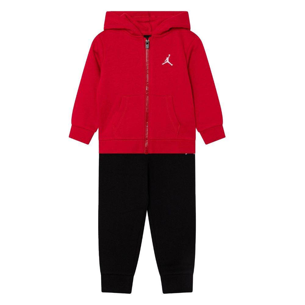 NIKE JORDAN LITTLE KIDS MJ BRKLYN FLEECE FULL ZIP HOODIE SET