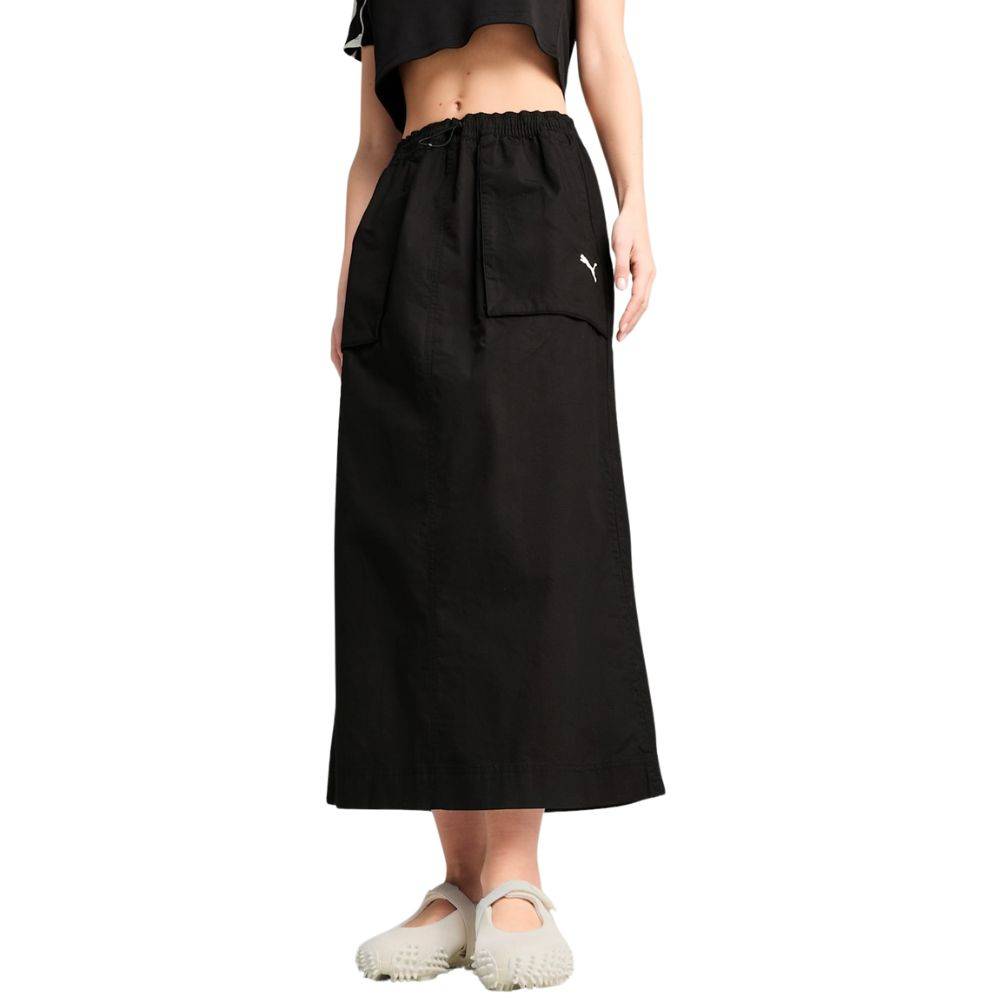 PUMA FUTURE ARCHIVE ZIP-OFF MAXI WOVEN SKIRT