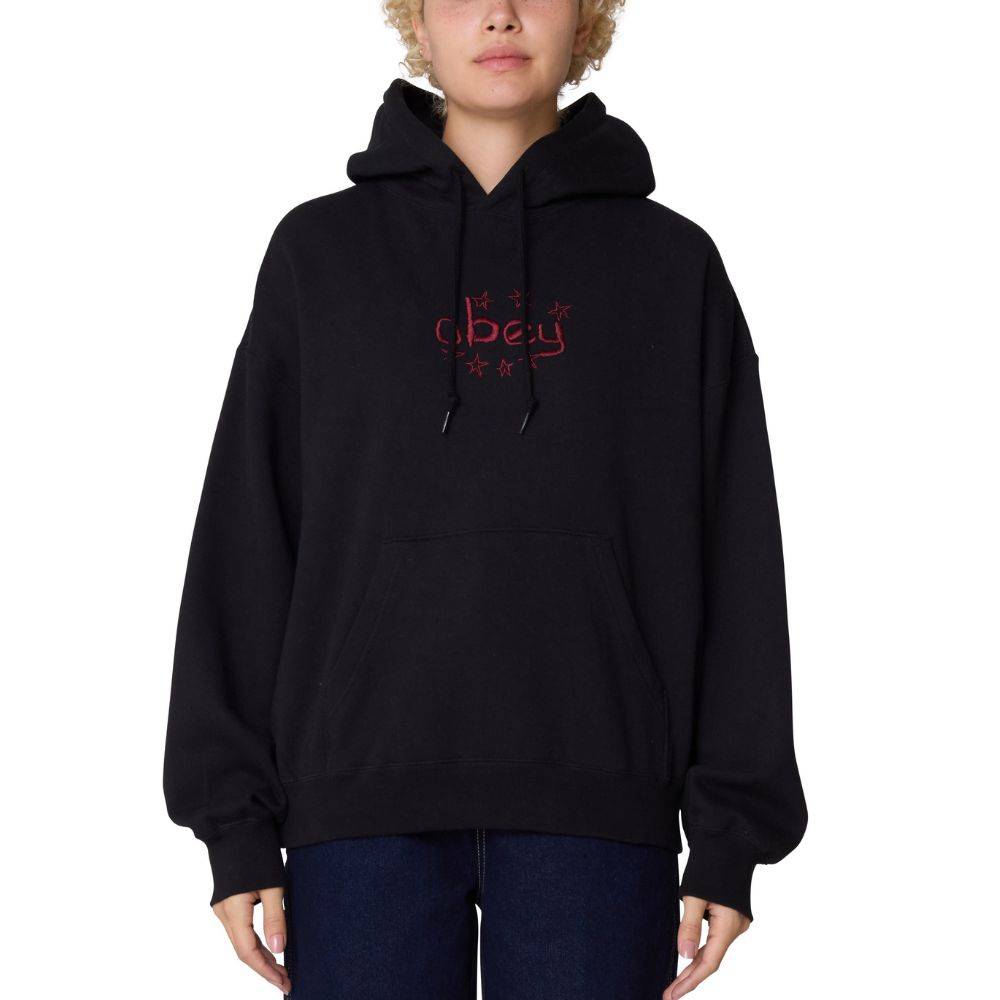 OBEY STARS RELAXED HOOD FLEECE