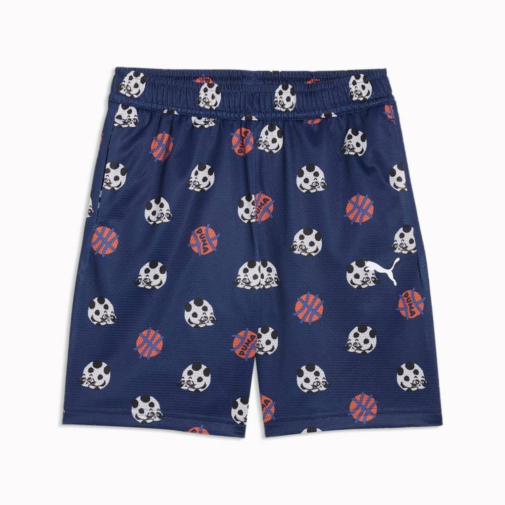 PUMA SPORTY CATS RELAXED AOP MESH SHORTS PS