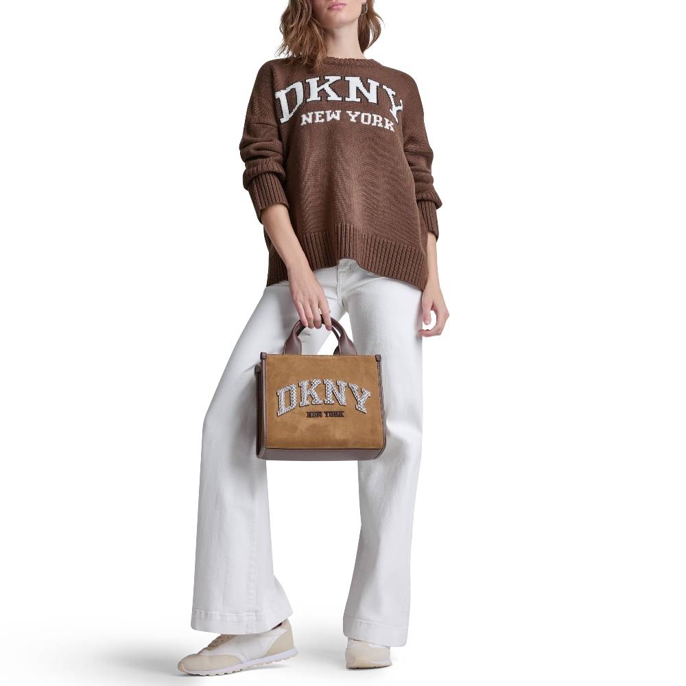 DKNY NEW YORK KNITTED CREW TOP