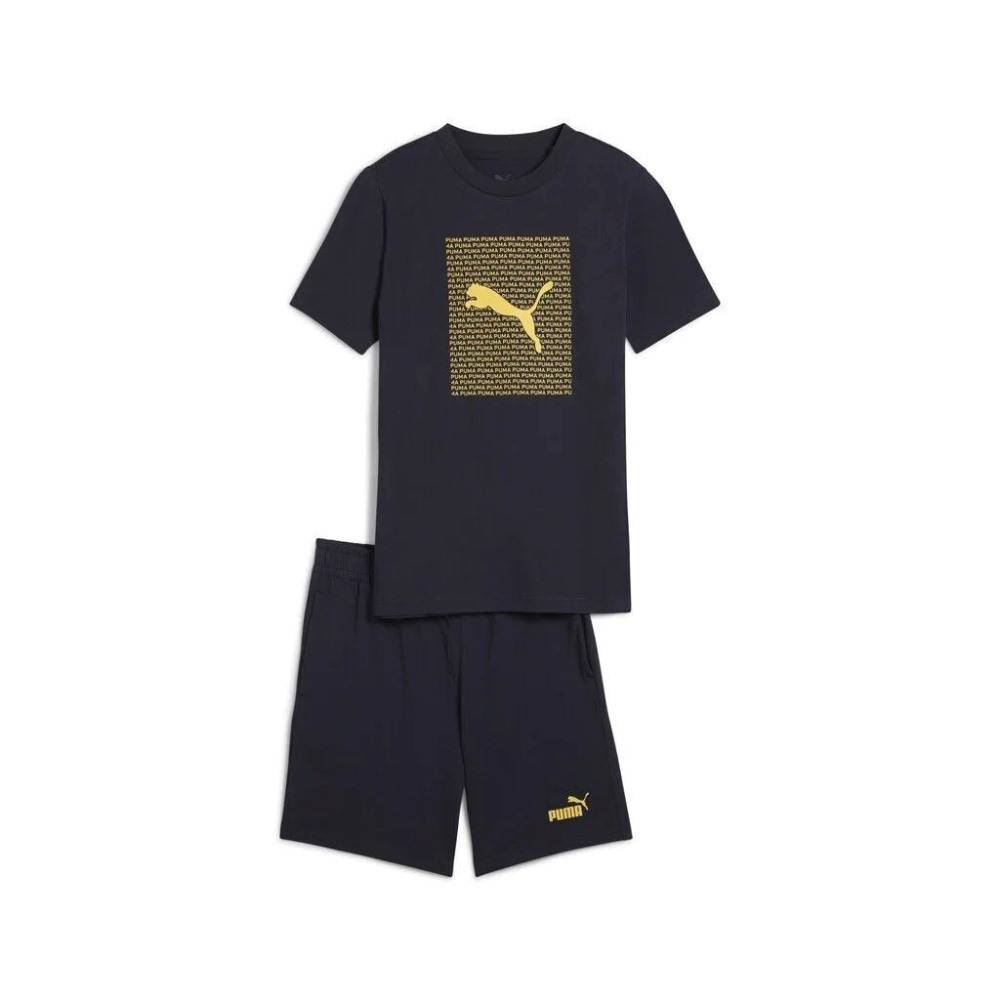 PUMA ESS LOGO LAB TEE AND SHORTS SET B