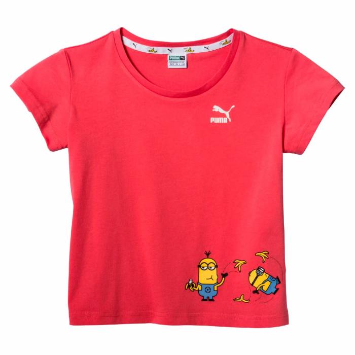 PUMA GIRLS MINIONS TEE