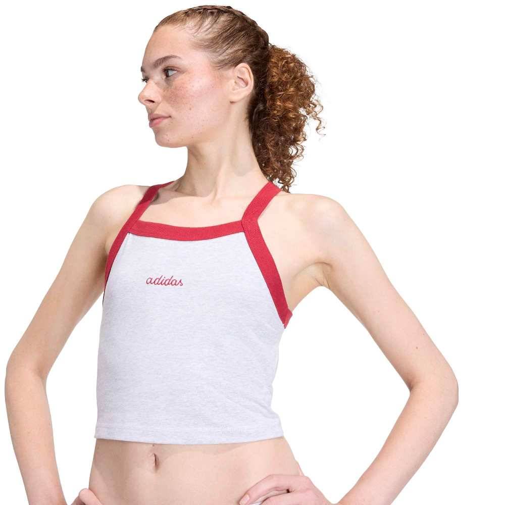 ADIDAS SEASONAL ESSENTIALS COLORPOP TANK WITH EMBROIDERED GRAPHIC
