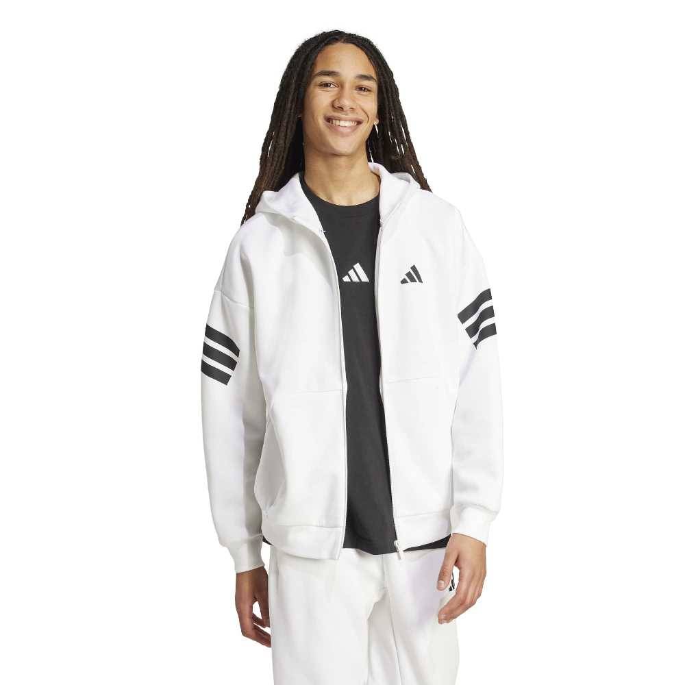 ADIDAS M FUTURE ICONS THREE STRIPES FULL-ZIP HOODIE