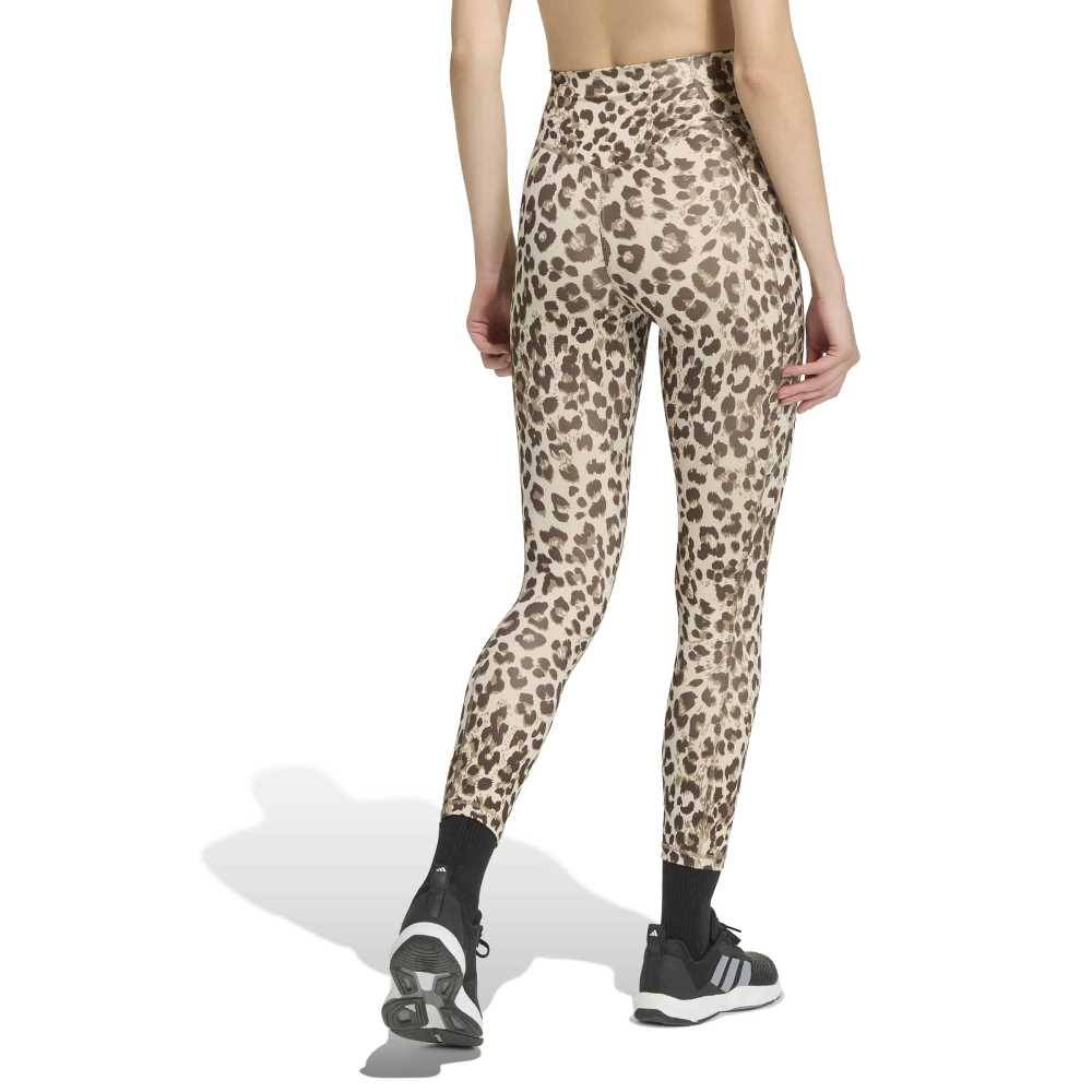 ADIDAS OPTIME ESSENTIALS 3-STRIPES LEOPARD 7/8 LEGGINGS