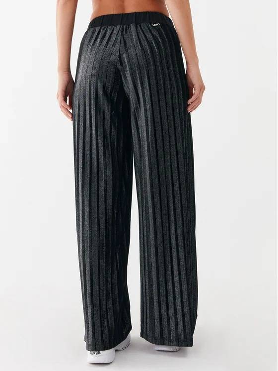 LIU JO CHENILLE PLEATED TROUSERS