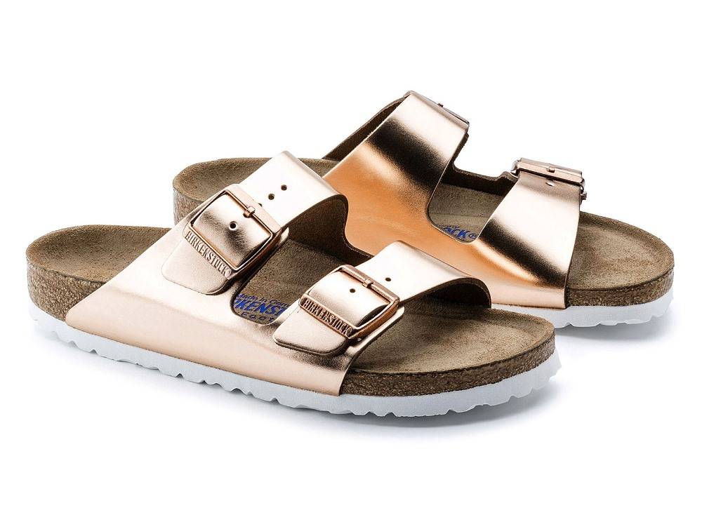 BIRKENSTOCK LEATHER ARIZONA SOFT FOOTBED LENA NARROW
