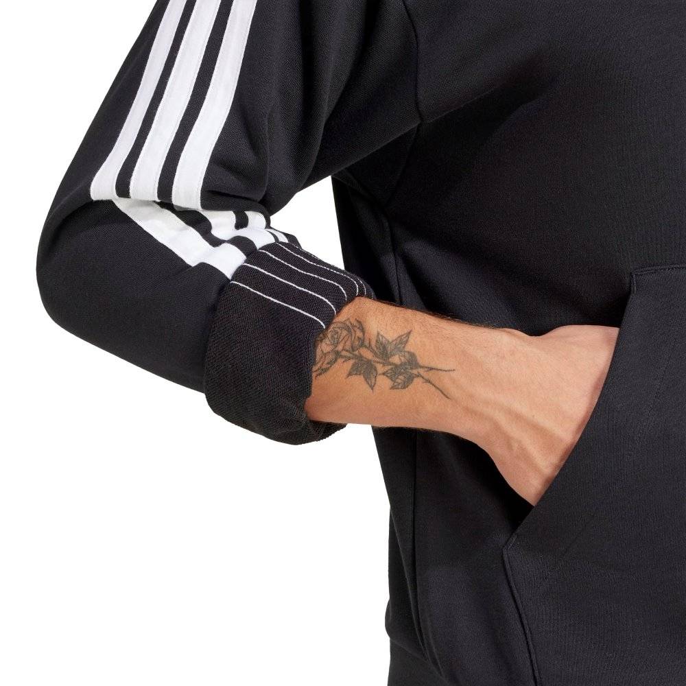 ADIDAS M ESSENTIALS THREE STRIPES FRENCH TERRY HOODIE