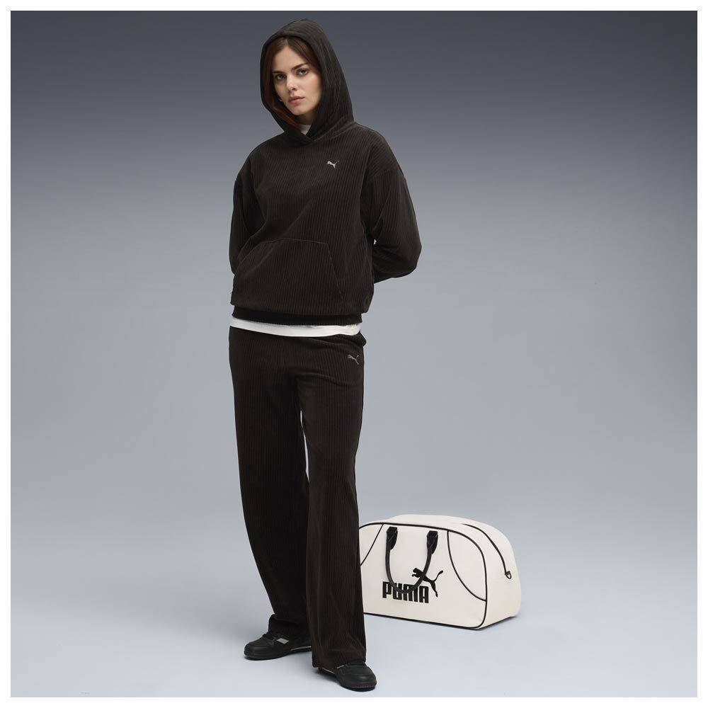 PUMA ESS ELEVATED COMFORT VELOUR RIB HOODIE