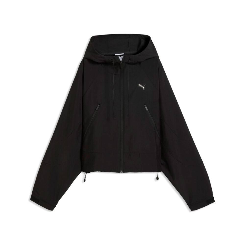 PUMA STREET GLAM OVERSIZED SHORT HOODED WOVEN JACKET