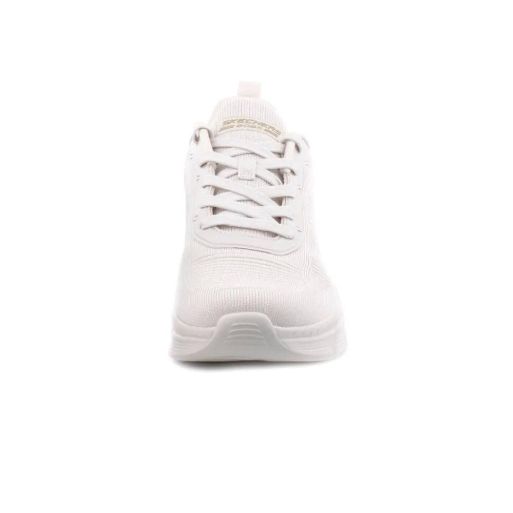 SKECHERS BOBS B FLEX HI - ENGINEERED KNIT FASHION LACE UP SNEAKER