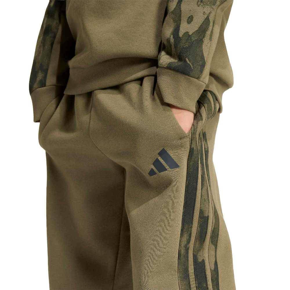 ADIDAS LITTLE KIDS SEASONAL ESSENTIALS HOODED FLEECE JOGGER SET LITTLE