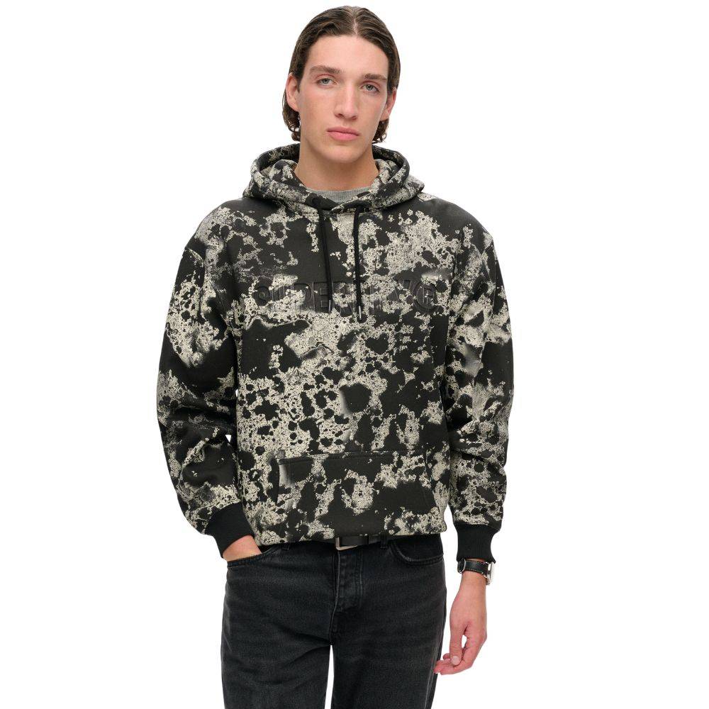SUPERDRY UTILITY CAMO LOGO LOOSE HOODIE