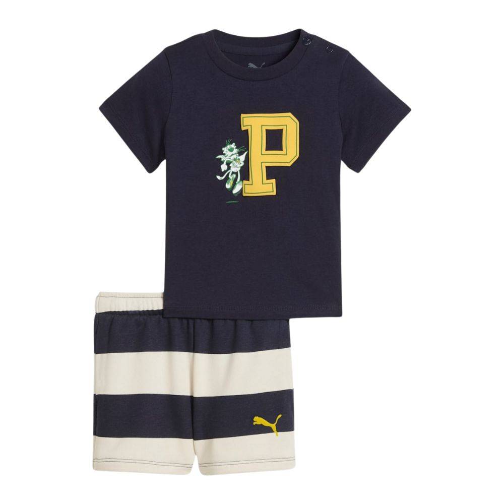 PUMA MINICATS SUPER TEE AND SHORTS SET INF