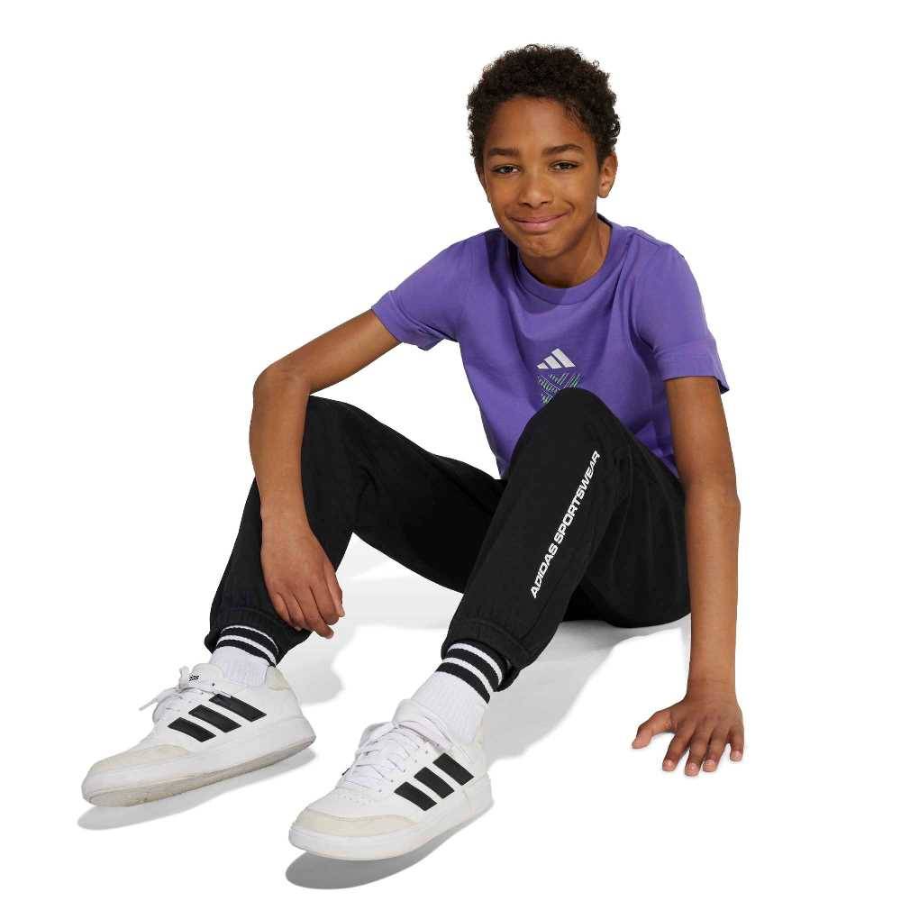 ADIDAS BOYS SLOGAN FLEECE PANTS
