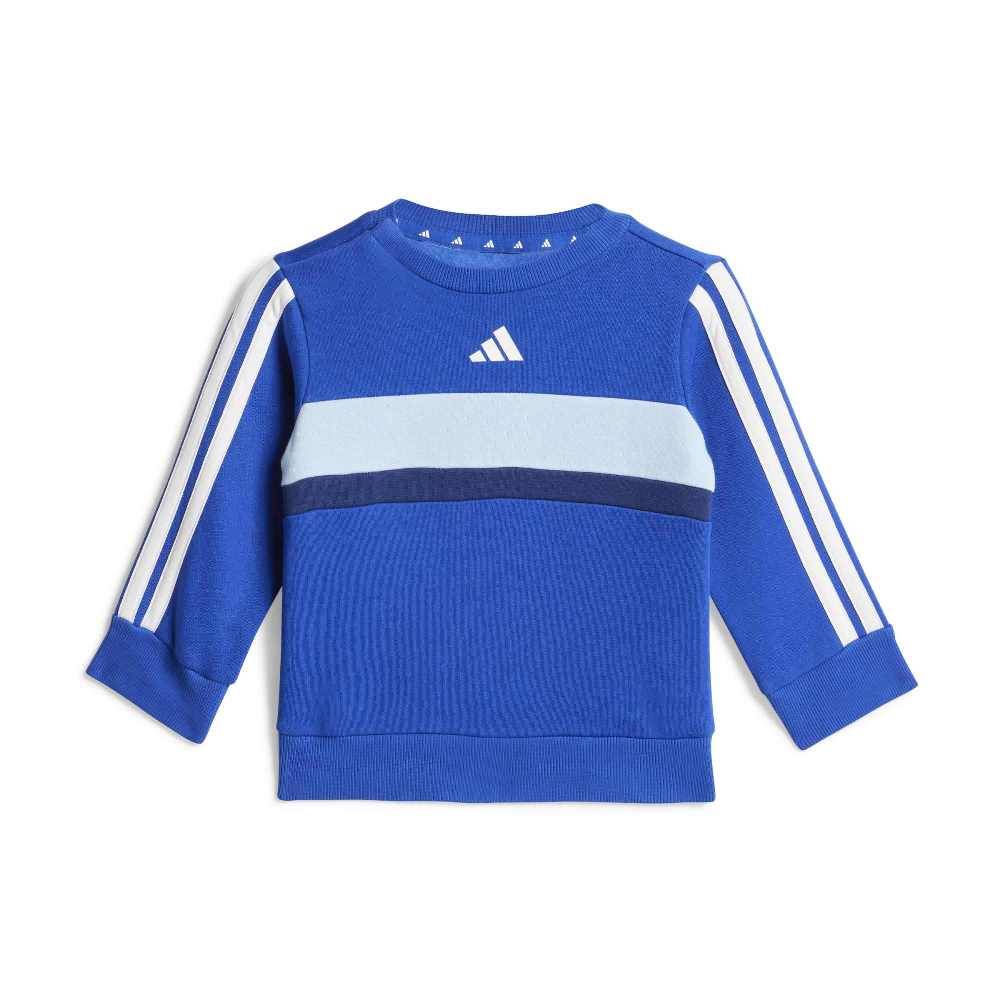 ADIDAS INFANT SEASONAL ESSENTIALS TIBERIO 3 STRIPES FLEECE CREW SET