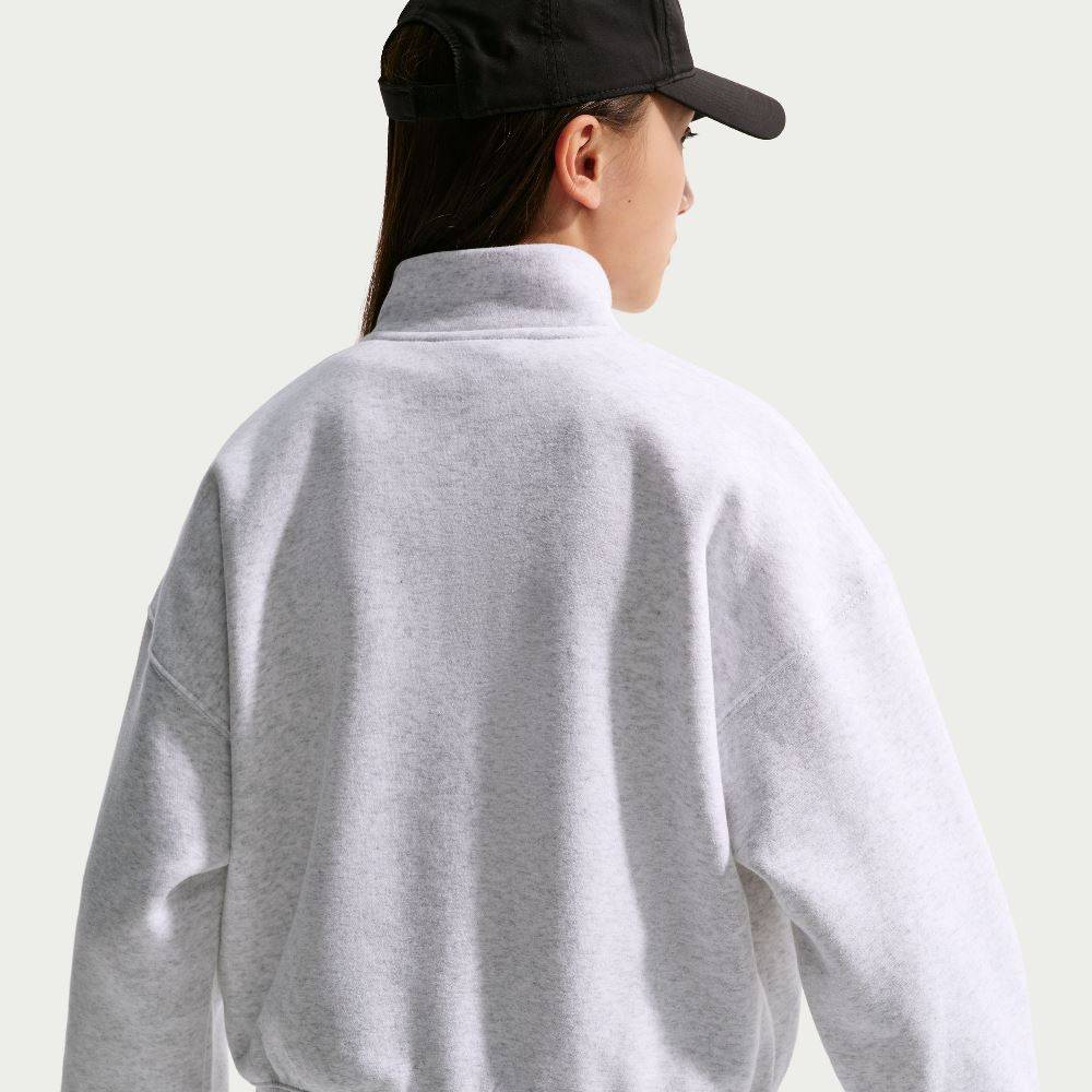 NIKE STUDIO GIRLS OVERSIZED 1/4 ZIP TOP