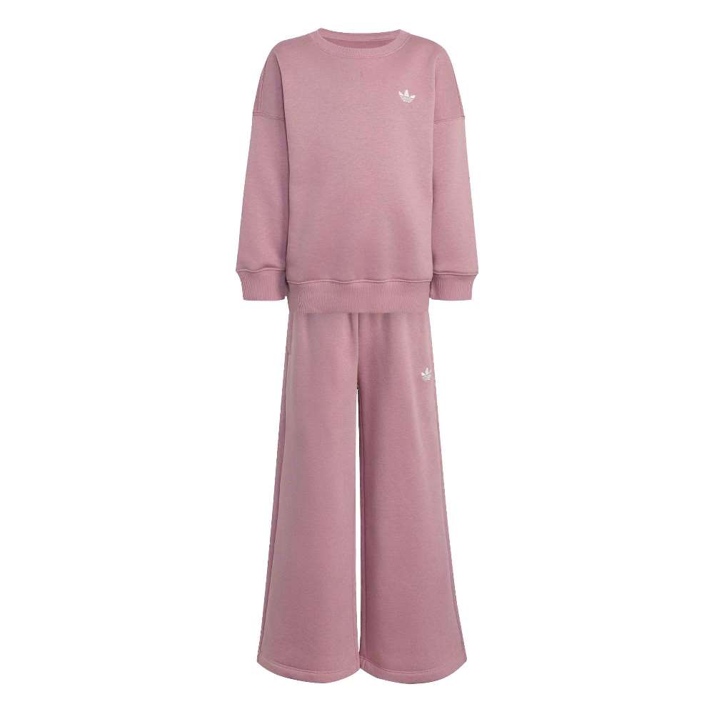 ADIDAS ORIGINALS LITTLE KIDS LOOSE CREW WIDE LEG PANTS SET