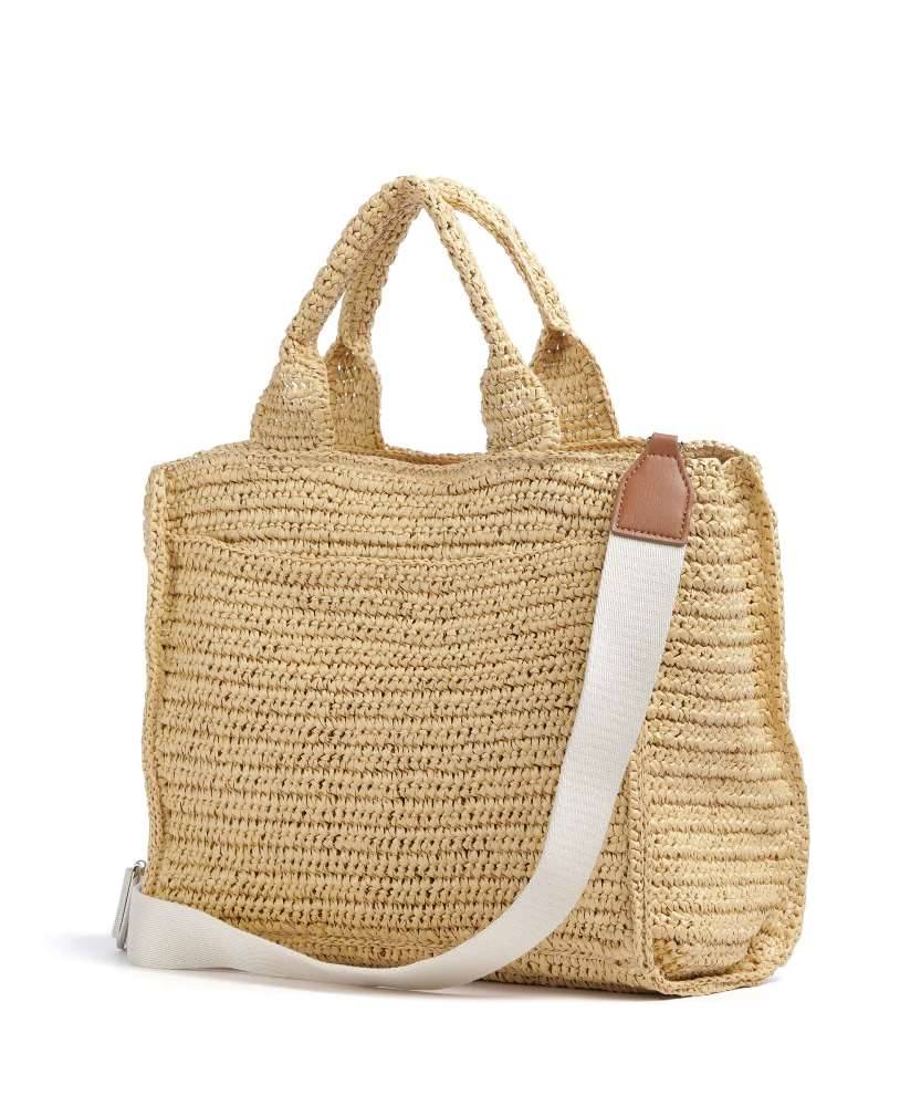 DKNY HADLEE MEDIUM RAFFIA TOTE BAG
