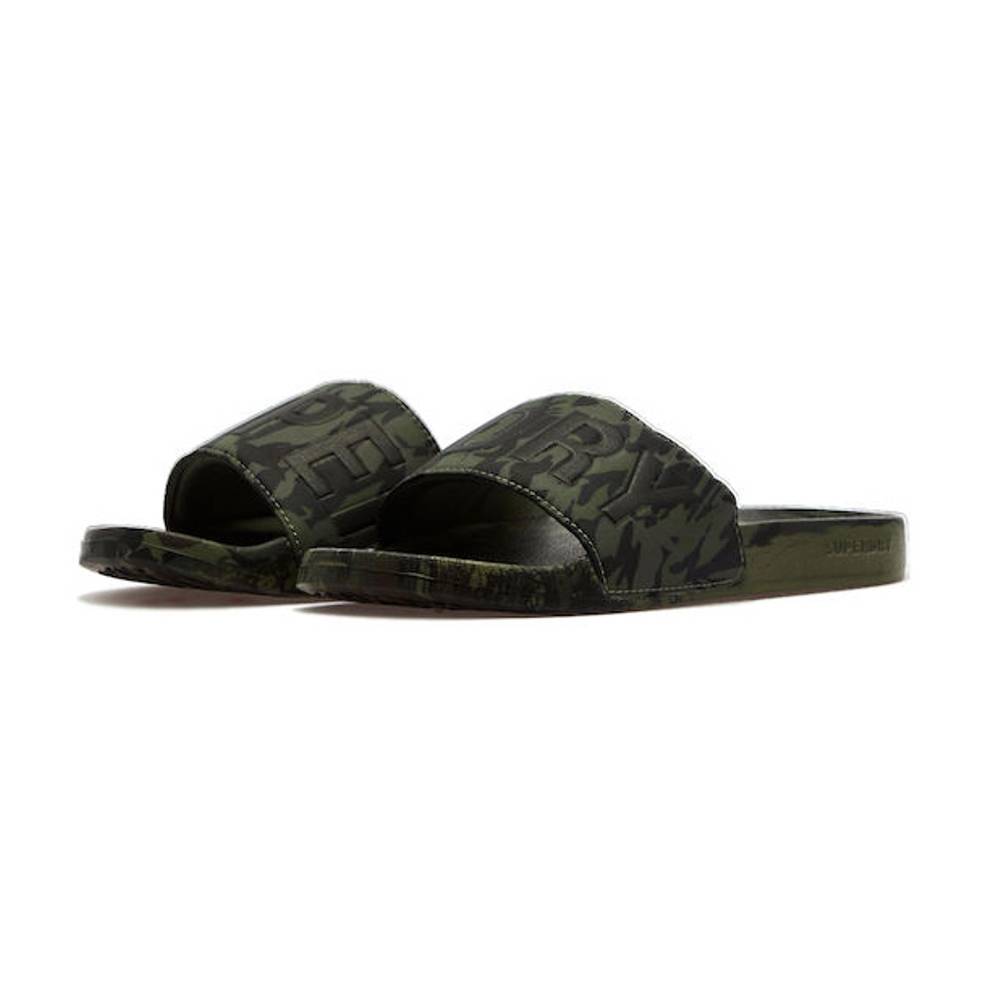 SUPERDRY CAMO VEGAN MENS POOL SLIDE