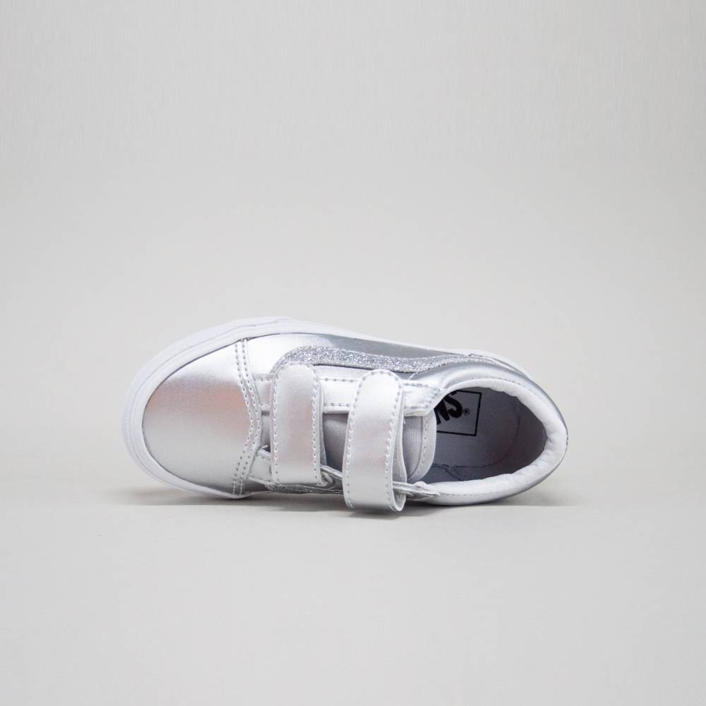 VANS LITTLE KIDS OLD SKOOL VELCRO DAZL SHOES