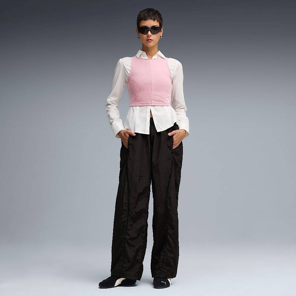 PUMA WARDROBE ESS RIBBED CROP TOP
