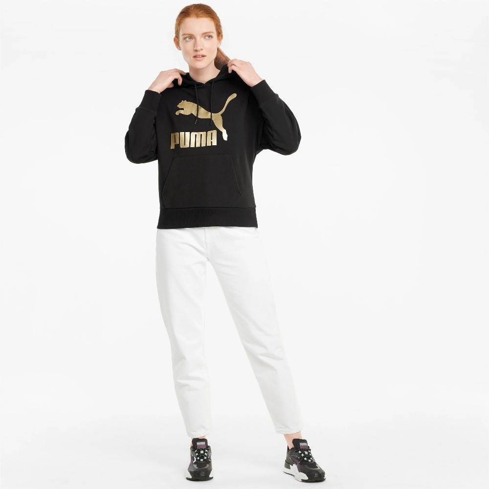 PUMA WOMENS CLASSIC LOGO HOODIE