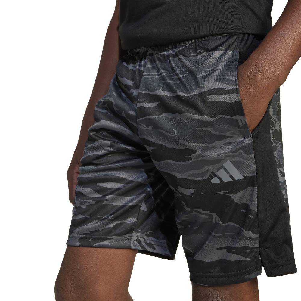 ADIDAS YOUTH TRAIN ESSENTIALS CAMO PRINT SHORT