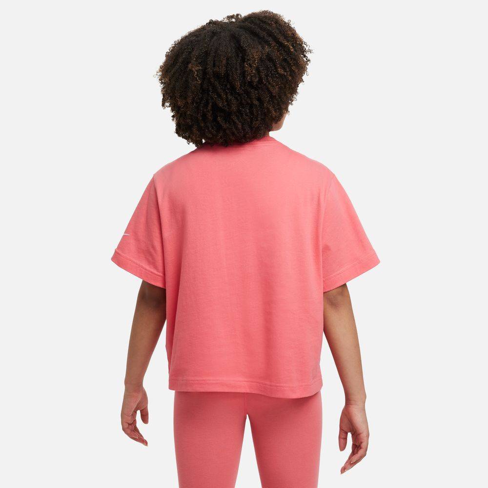 NIKE GIRLS BOXY TEE LOGO PRINT