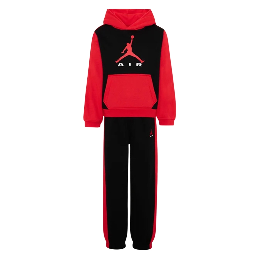 NIKE JORDAN LITTLE KIDS MJ AIR HBR HOODIE SET
