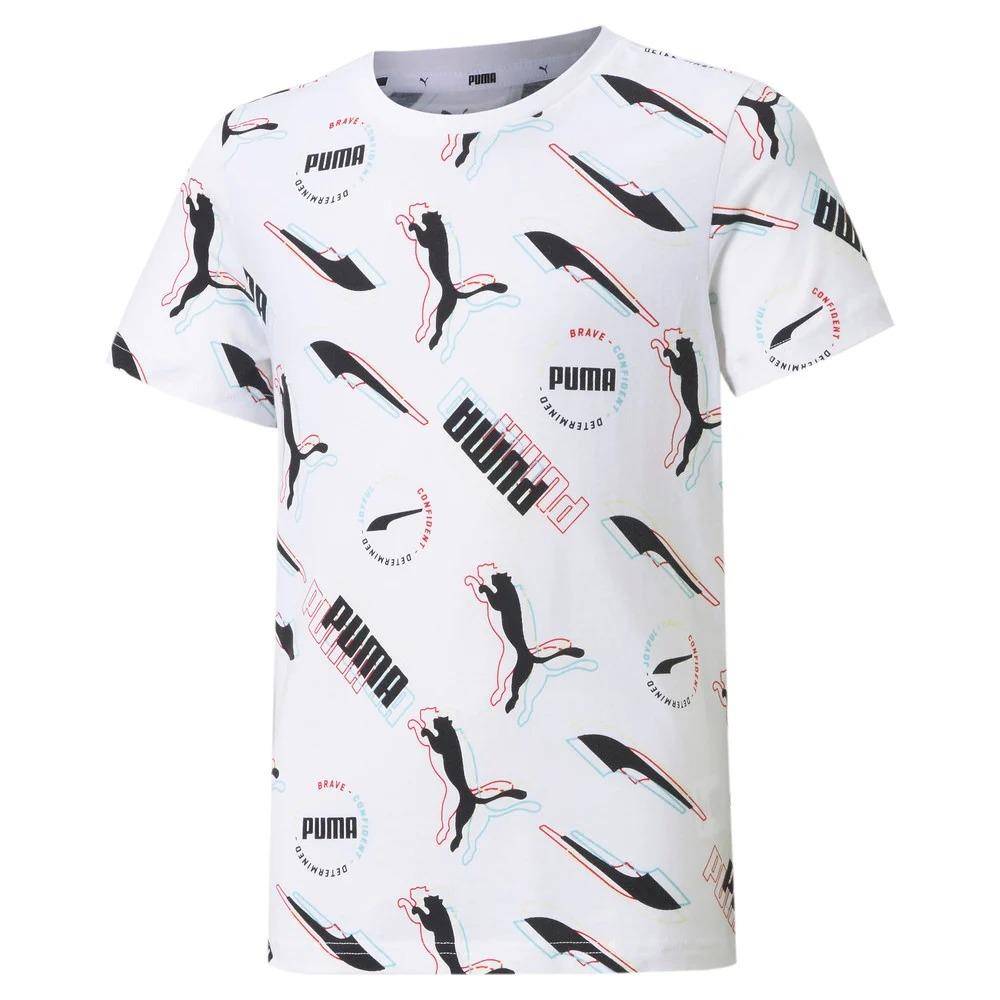 PUMA ALPHA ALL OVER PRINT YOUTH TEE