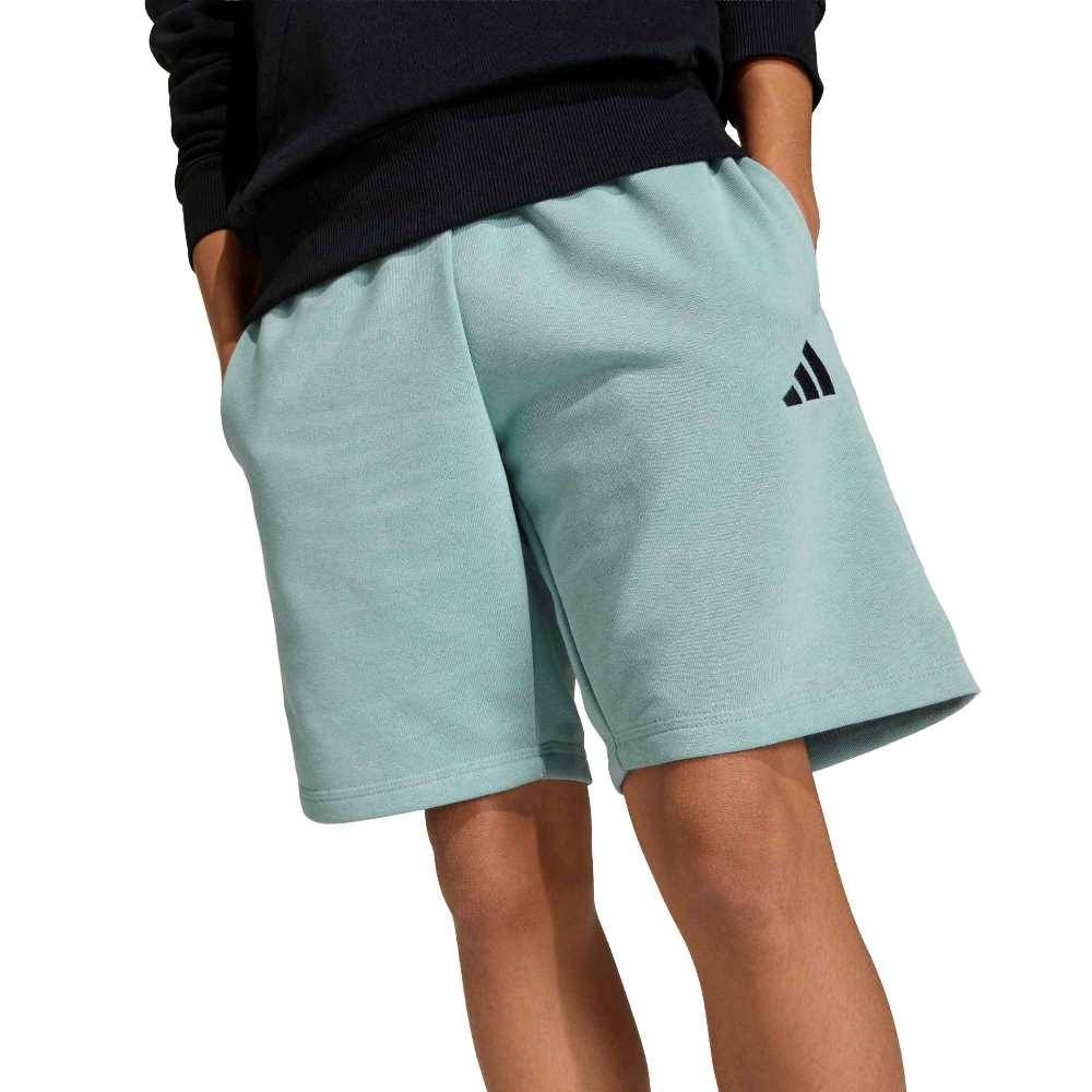 ADIDAS BOYS FRENCH TERRY SLOGAN SHORTS