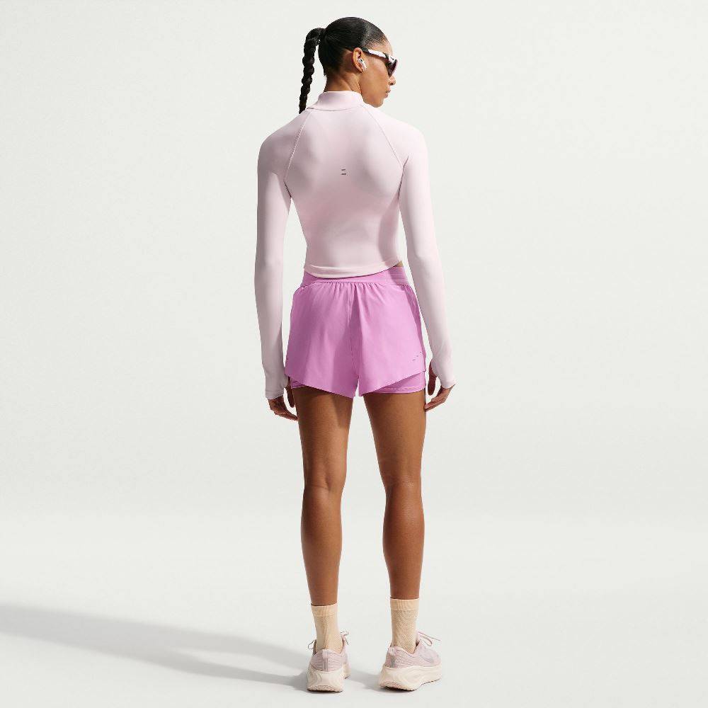 NIKE SWIFT DRI-FIT MID-RISE 2-IN-1 RUN SHORT