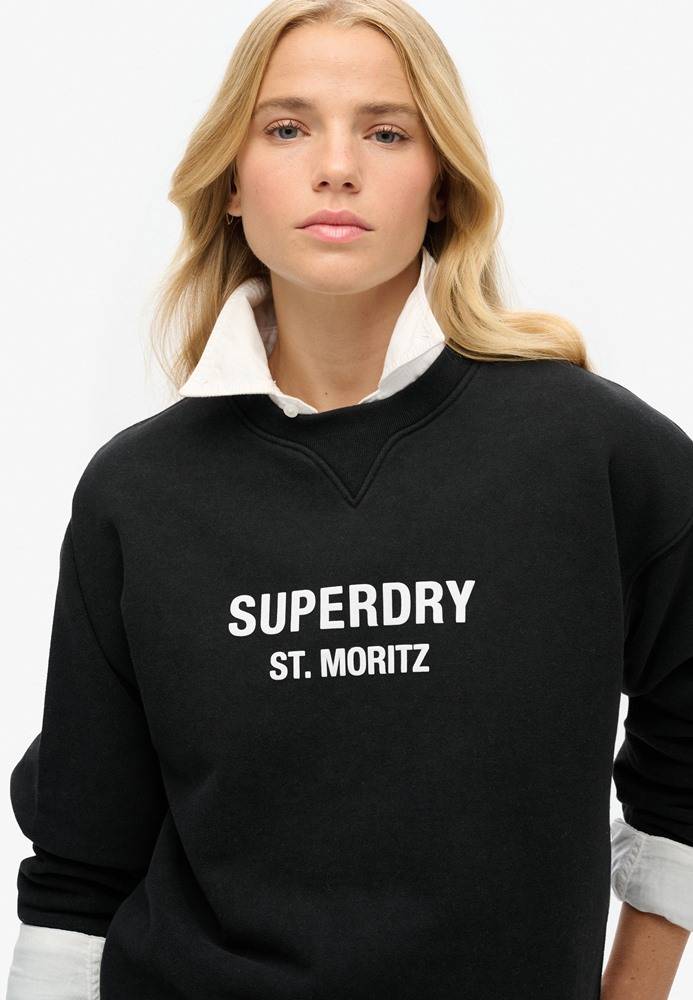 SUPERDRY SPORT LUXE LOOSE CREW SWEAT