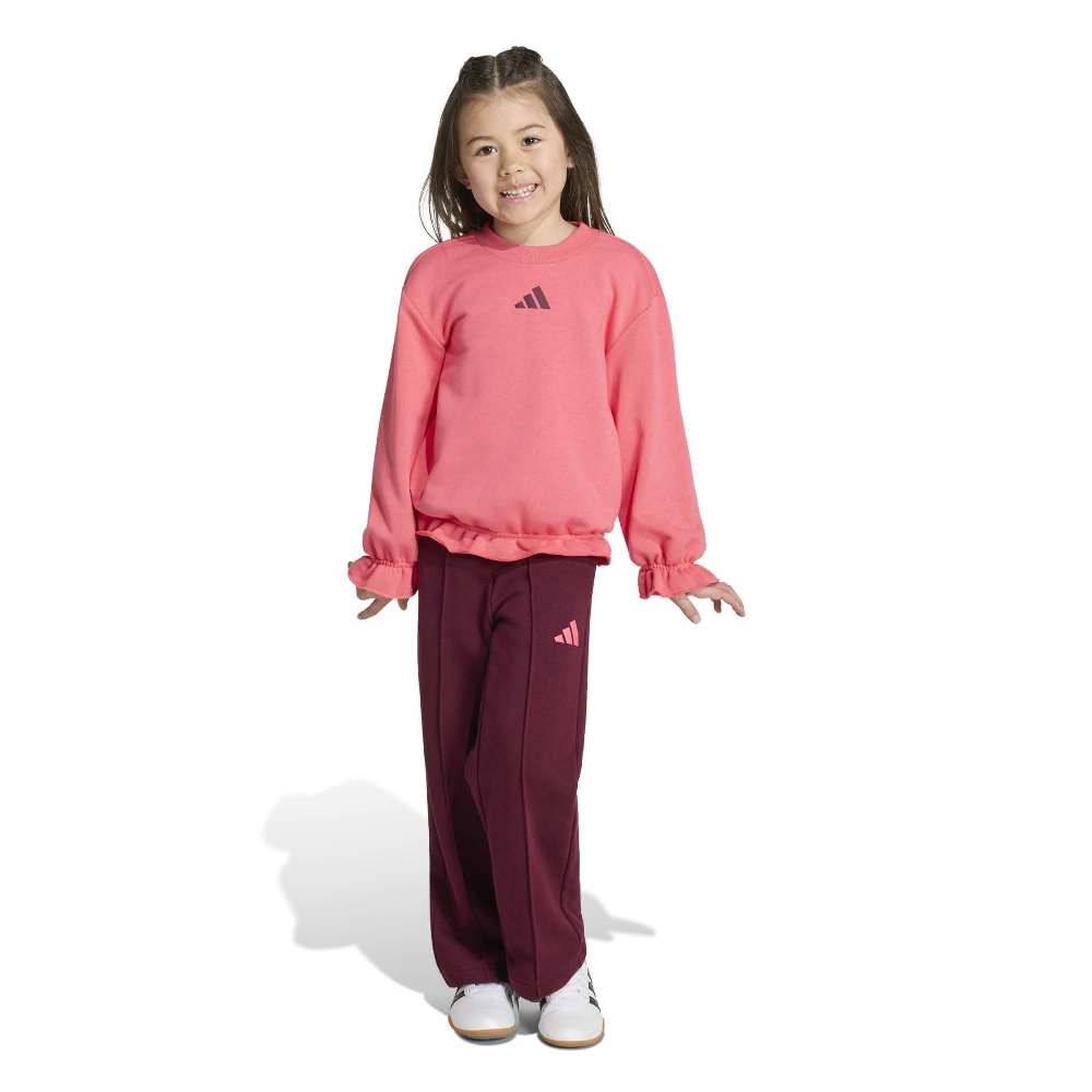 ADIDAS LITTLE GIRLS SEASONALS RUFFLES SWEATSET