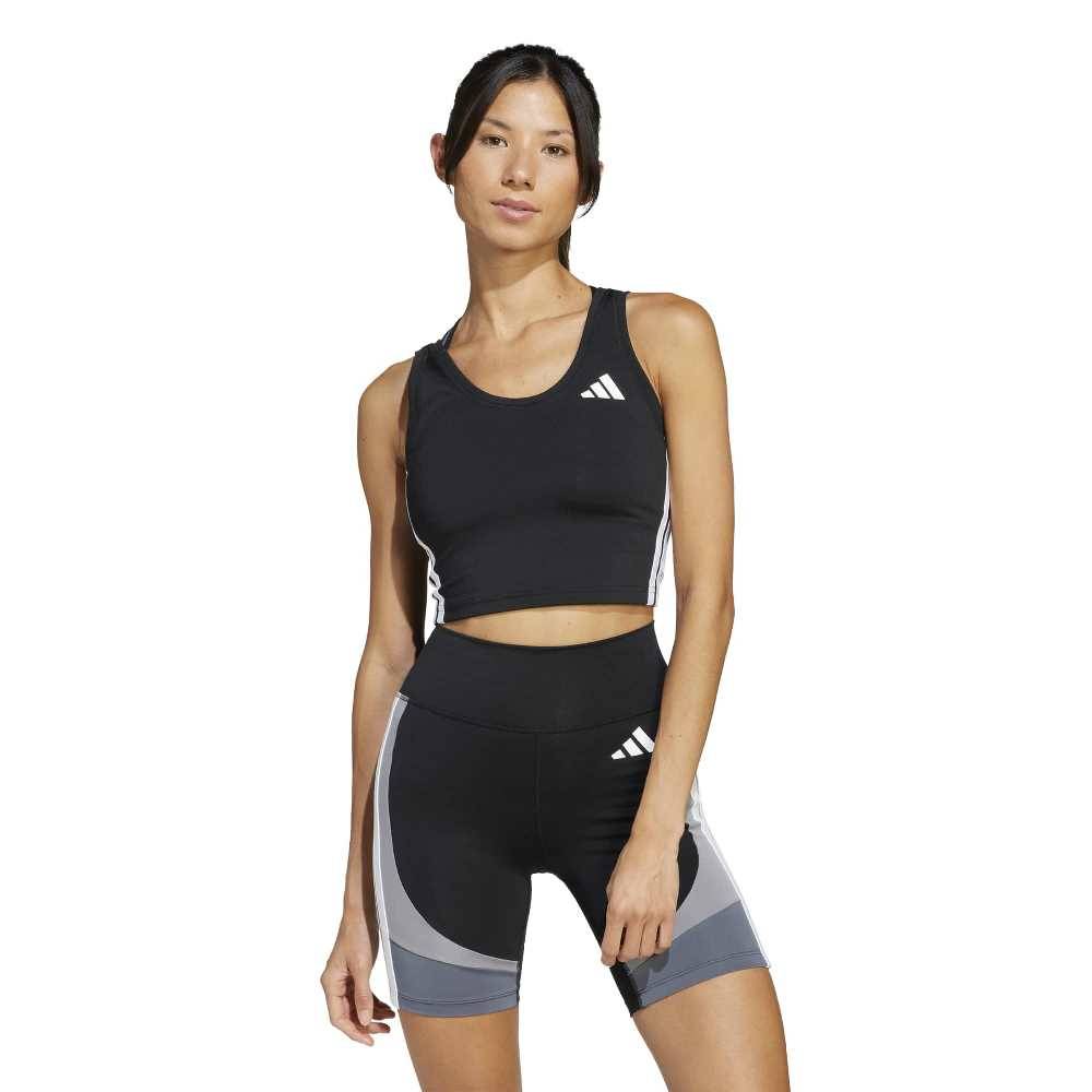ADIDAS WORKOUT ESSENTIALS 3-STRIPES CROPPED TANK TOP
