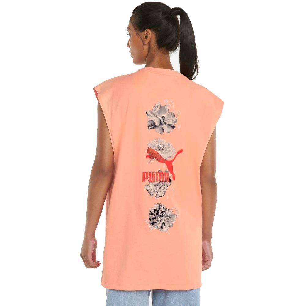 PUMA HIDDEN FLOWER WOMENS SL OVERSIZED TEE