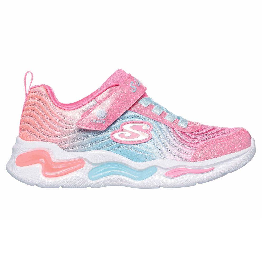 SKECHERS WAVY BEAMS - LIGHTS OMBRE EXPRESS GIRLS SHOES
